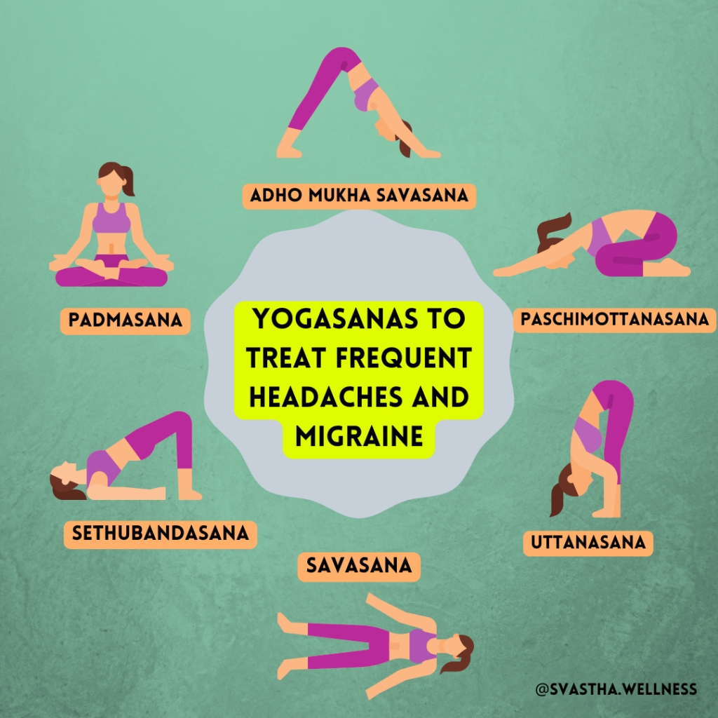 YOGASANAS TO TREAT MIGRAINE