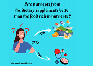 Are nutrients from the dietary suplements better than the food rich in nutrients